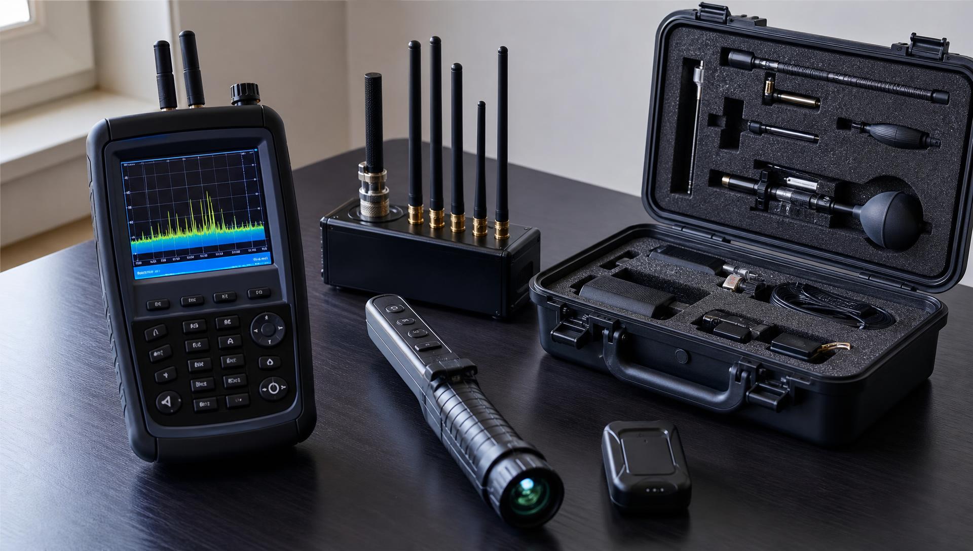 Professionele TSCM- en RF-detectieapparatuur van Detectie Noord Nederland